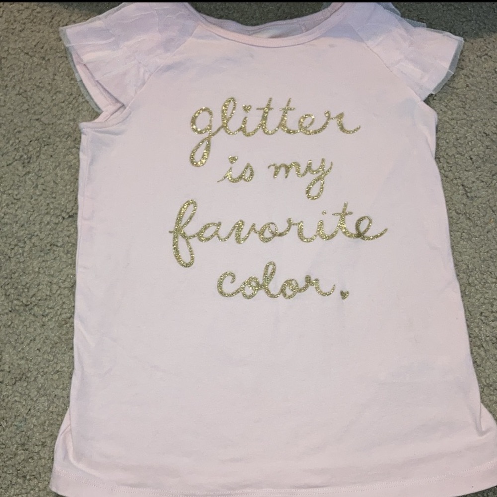 🖐🏼glitter is my favorite color tee shirt 👚